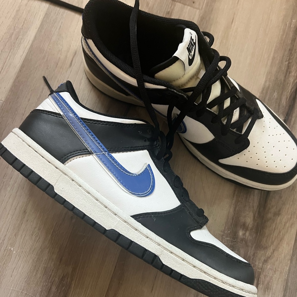 Blue, black & white Nike’s